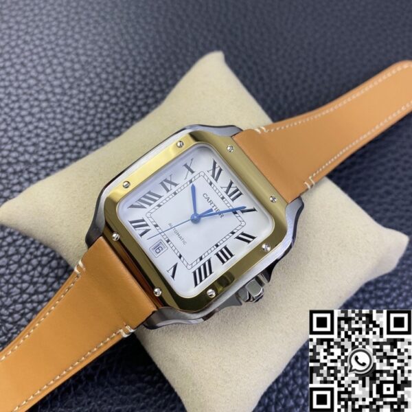 Ladies Cartier Santos W2SA0006 Leather Strap Watch BV Factory