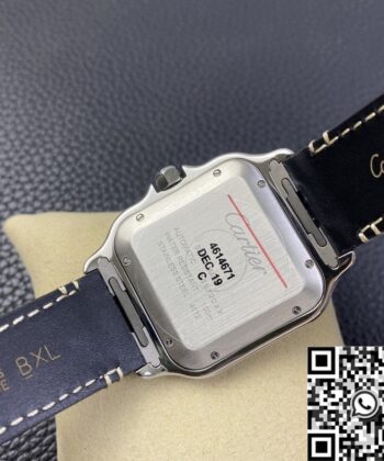 Ladies Cartier Santos W2SA0006 Leather Strap Watch BV Factory