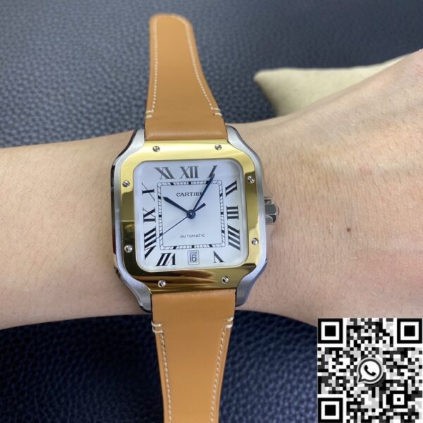 Ladies Cartier Santos W2SA0006 Leather Strap Watch BV Factory