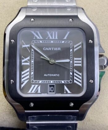 BV Factory Cartier Santos WSSA0037 Grey Dial Watch