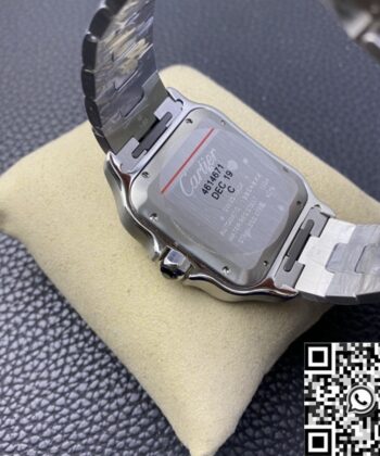 BV Factory Cartier Santos WSSA0037 Grey Dial Watch