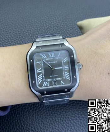 BV Factory Cartier Santos WSSA0037 Grey Dial Watch