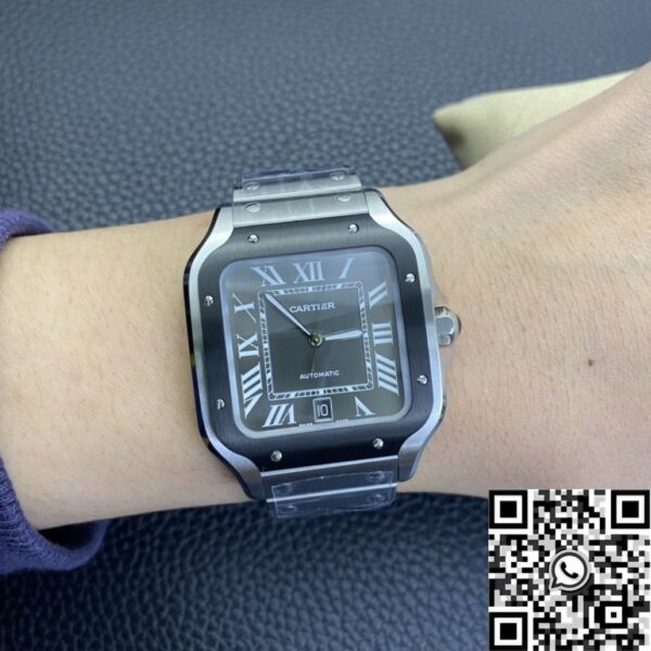 BV Factory Cartier Santos WSSA0037 Grey Dial Watch