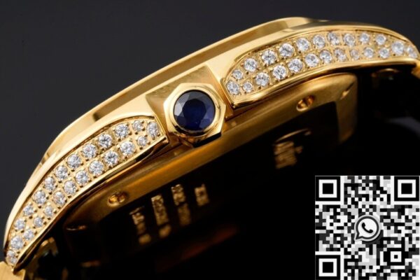 Cartier Watches Santos​ Gold Full Diamond BV Factory