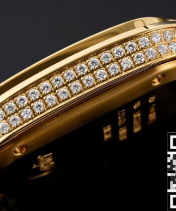 Cartier Watches Santos​ Gold Full Diamond BV Factory