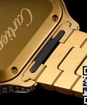 Cartier Watches Santos​ Gold Full Diamond BV Factory