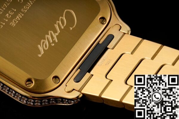 Cartier Watches Santos​ Gold Full Diamond BV Factory