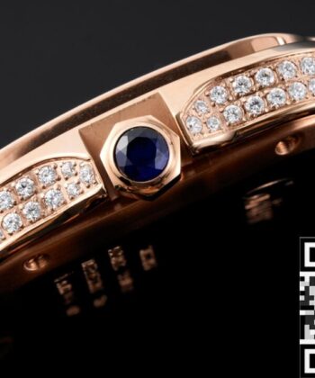 Cartier Los Santos Rose Gold Full Diamond Watch BV Factory