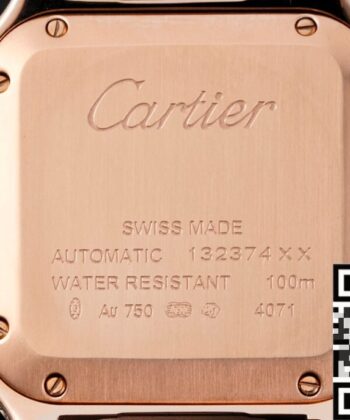 Cartier Los Santos Rose Gold Full Diamond Watch BV Factory