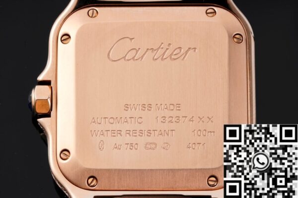 Cartier Los Santos Rose Gold Full Diamond Watch BV Factory