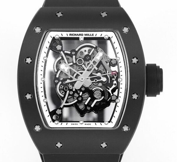 Richard Mille RM55 White Dial Watch KU Factory