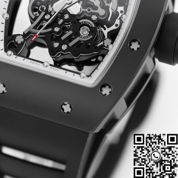 Richard Mille RM55 White Dial Watch KU Factory