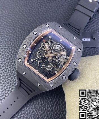 Richard Mille For Sale RM055 Rose Gold Dial Watch KU Factory