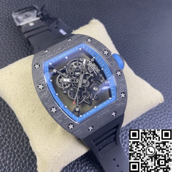 Richard Mille Fake RM055 Blue Dial Watch KU Factory
