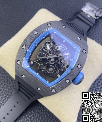 Richard Mille Fake RM055 Blue Dial Watch KU Factory