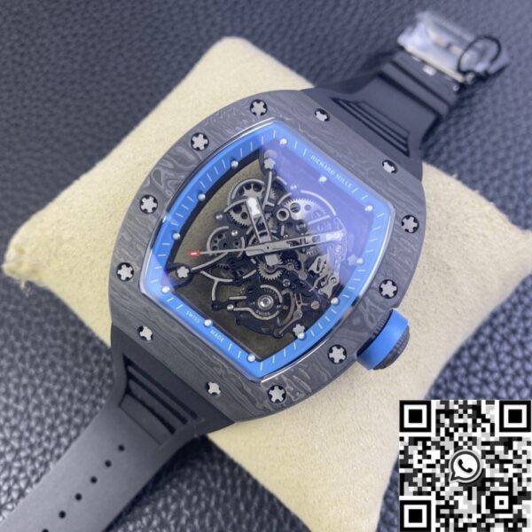 Richard Mille Fake RM055 Blue Dial Watch KU Factory