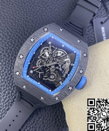 Richard Mille Fake RM055 Blue Dial Watch KU Factory