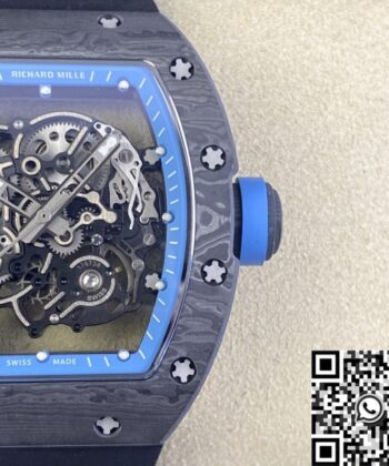 Richard Mille Fake RM055 Blue Dial Watch KU Factory