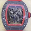 Richard Mille Men's Watch RM055 Red Rubber Strap KU Factory