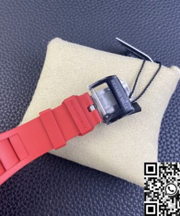Richard Mille Men's Watch RM055 Red Rubber Strap KU Factory