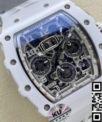 Men's Richard Mille Watch​ RM011-03 White Dial KU Factory