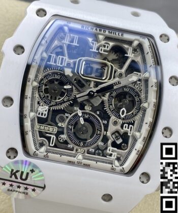 Men's Richard Mille Watch​ RM011-03 White Dial KU Factory