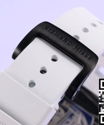 Replica Richard Mille Watches RM011 White Rubber Strap KV