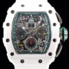 Watch Richard Mille RM011 White Ceramic Case KV Factory