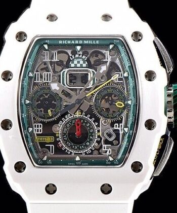 Watch Richard Mille RM011 White Ceramic Case KV Factory