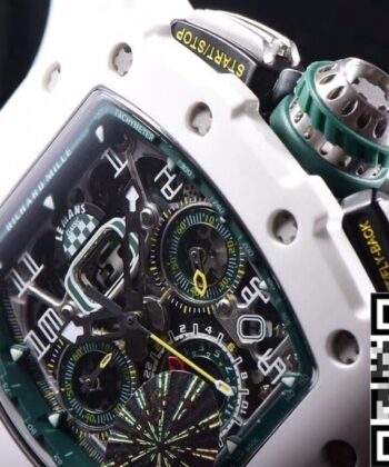 Watch Richard Mille RM011 White Ceramic Case KV Factory