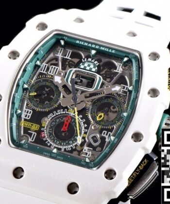 Watch Richard Mille RM011 White Ceramic Case KV Factory