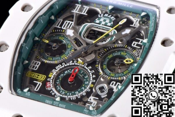 Watch Richard Mille RM011 White Ceramic Case KV Factory