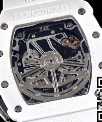 Watch Richard Mille RM011 White Ceramic Case KV Factory