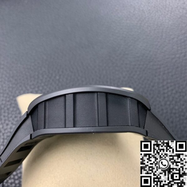 Fake Richard Mille Watch​es RM011 Black Ceramic Case KV