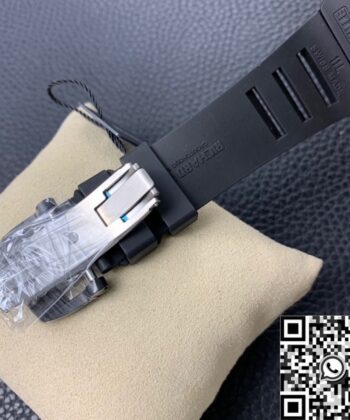 Fake Richard Mille Watch​es RM011 Black Ceramic Case KV