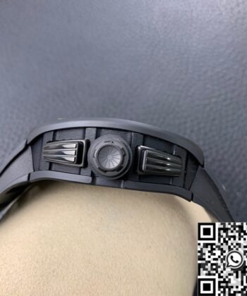 Fake Richard Mille Watch​es RM011 Black Ceramic Case KV