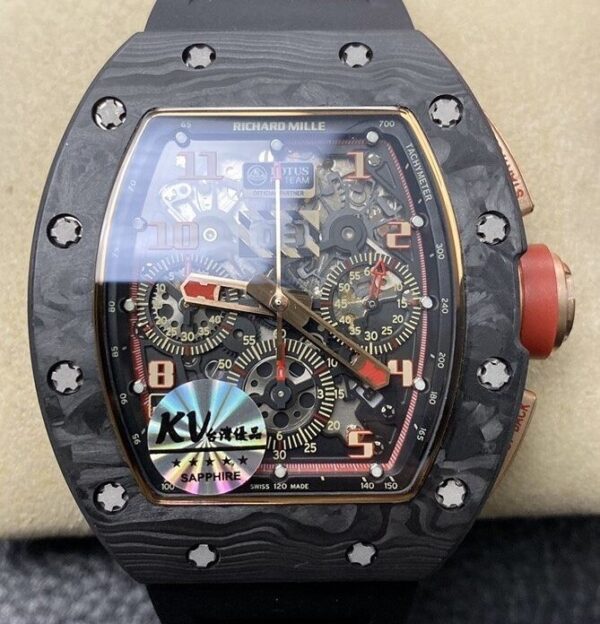 Reloj Richard Miller RM011 Red Dial Carbon Fiber Watch Case