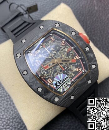 Reloj Richard Miller RM011 Red Dial Carbon Fiber Watch Case