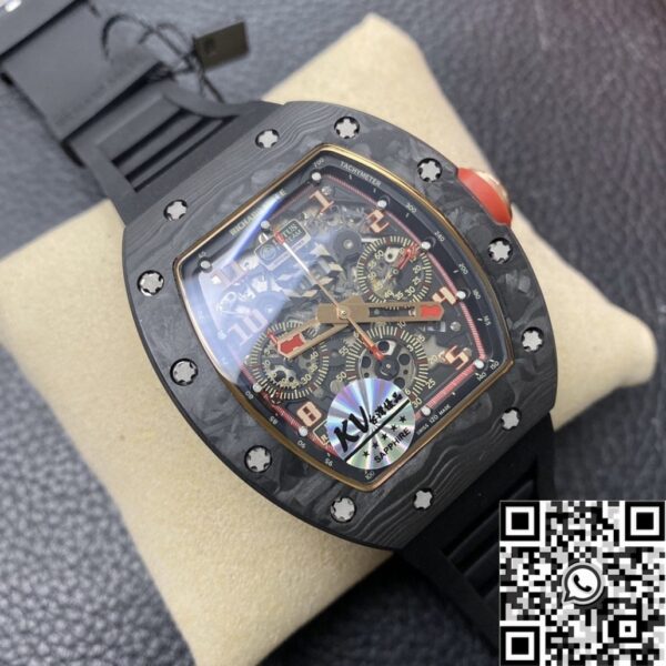 Reloj Richard Miller RM011 Red Dial Carbon Fiber Watch Case