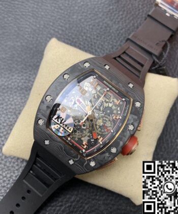 Reloj Richard Miller RM011 Red Dial Carbon Fiber Watch Case