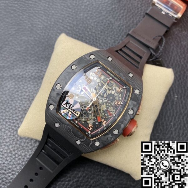 Reloj Richard Miller RM011 Red Dial Carbon Fiber Watch Case
