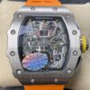 Richard Mille Imitation Watch RM011 Orange Rubber Strap KV