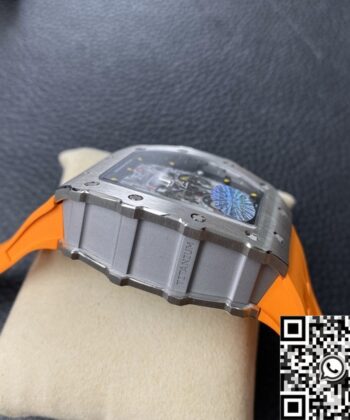 Richard Mille Imitation Watch RM011 Orange Rubber Strap KV