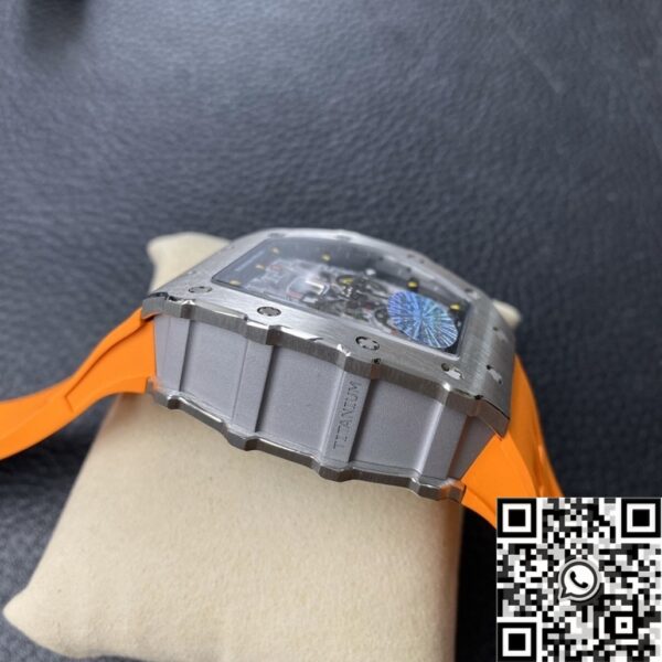 Richard Mille Imitation Watch RM011 Orange Rubber Strap KV