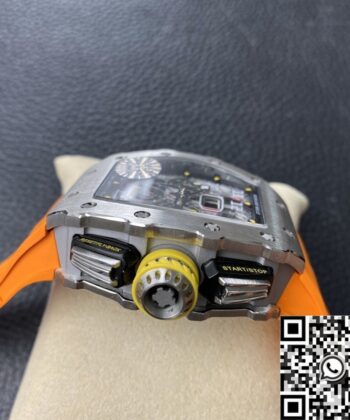 Richard Mille Imitation Watch RM011 Orange Rubber Strap KV