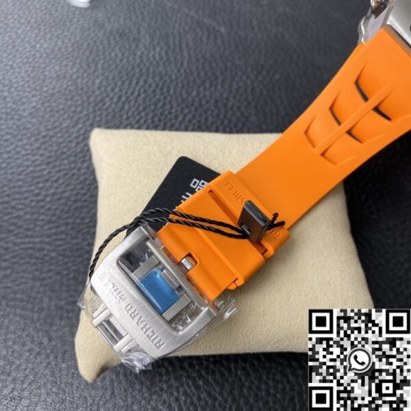 Richard Mille Imitation Watch RM011 Orange Rubber Strap KV