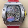 Red Richard Mille RM011 Red Rubber Strap Watch KV Factory
