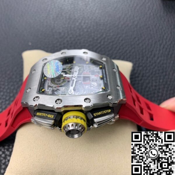 Red Richard Mille RM011 Red Rubber Strap Watch KV Factory