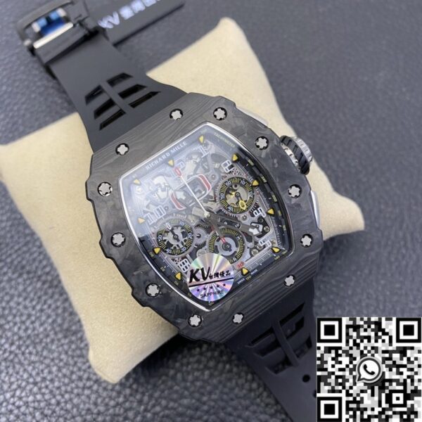 Richard Mille Watch Replica​ RM011 Carbon Fiber Case KV Factory