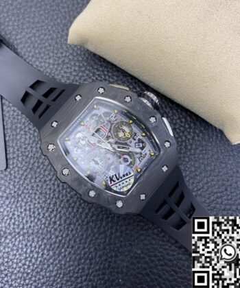 Richard Mille Watch Replica​ RM011 Carbon Fiber Case KV Factory